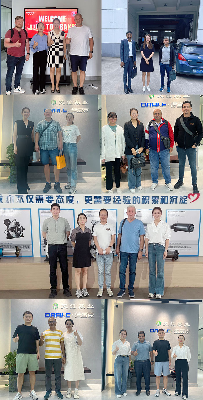 Customers visit the factory