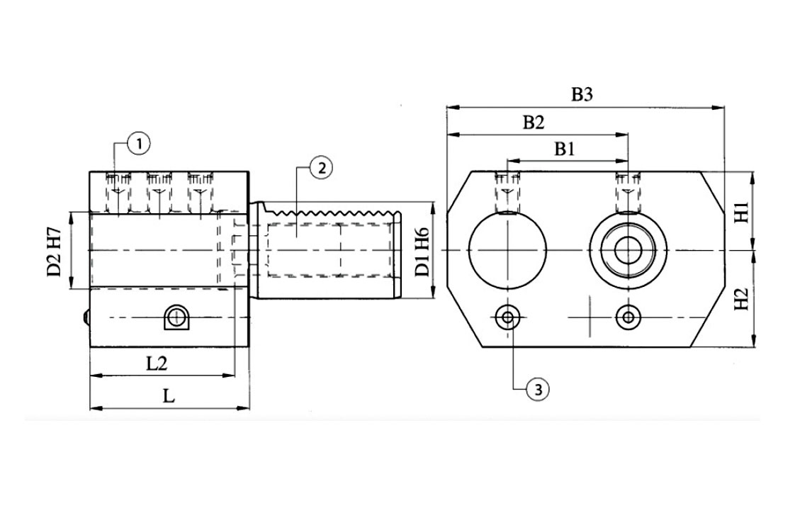 Left Collet Chuck Form E8