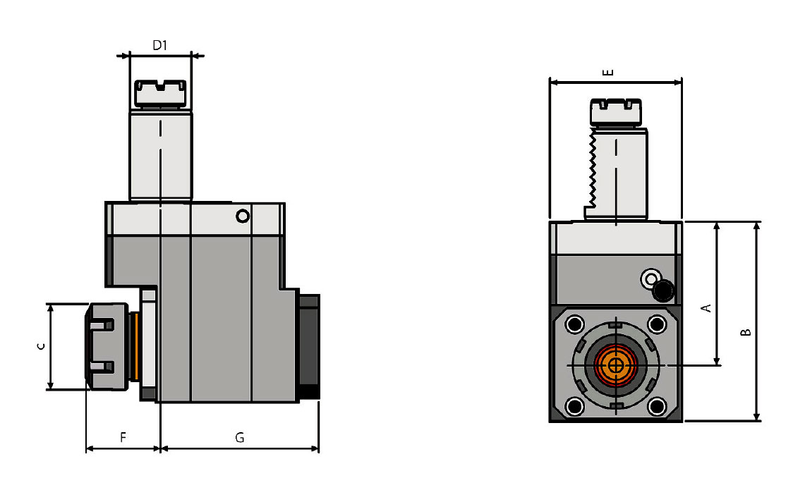 Radial Drilling And Milling Heads Offset