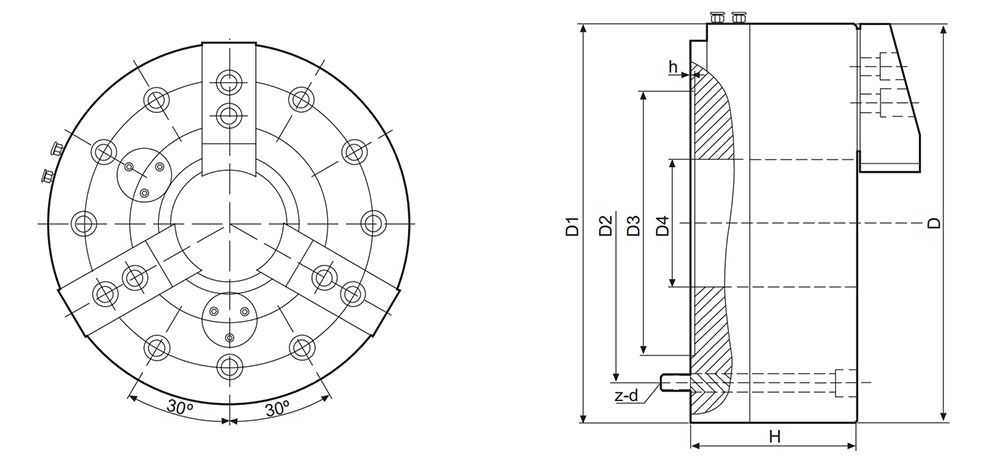 QZ3 Front Load Pneumatic Chuck Company